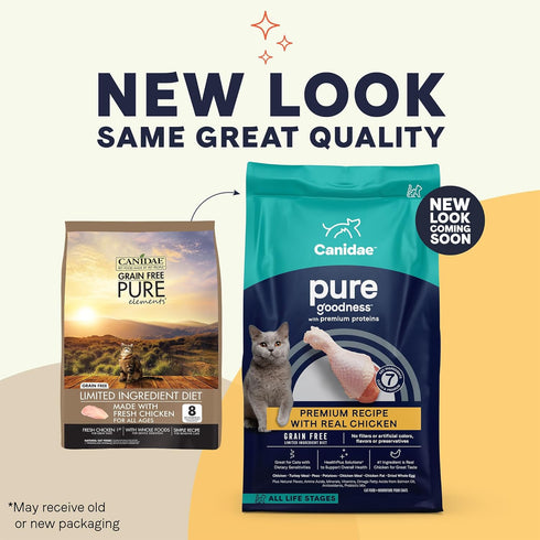 Canidae Pure Grain Free Dry Cat Food with Real Chicken, 10 lbs