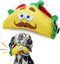 SPOT Fun Food Taco Plush Dog Toy with Squeaker - Interactive Soft, Squeaky