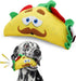 SPOT Fun Food Taco Plush Dog Toy with Squeaker - Interactive Soft, Squeaky