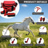 Amouu 9-Piece SteadyRide Pro - Professional Horse Grooming Kit - Stable-Ready Hanging Bag with Ergonomic Pro-Grip