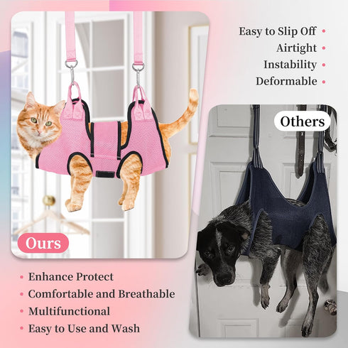 Hammock, Hammock Trimming Clippers/Trimmer, PatiencET Dog Grooming Pet Grooming for Cats & Dogs with Security Strap