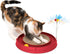 Catit Play Circuit Ball Cat Toy with Scratch Pad and Catnip Toy - Red, 43000