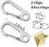 Stainless Steel Dog Tag Quick Clips for Medium and Large Dog Collars