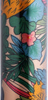 Pure Copper Water Bottle 30 oz 900 ml - Leak Proof Ayurvedic WildFlower Printed Copper Vessel