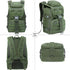 LIMHOO Military Tactical Backpack - 35L Hiking Trekking Rucksack, 3 Day Molle Assault Pack (Army Green)