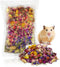 200G Hamster Bedding - Natural Flowers & Herbs for Odor Control in Dwarf Hamster Habitat Decor