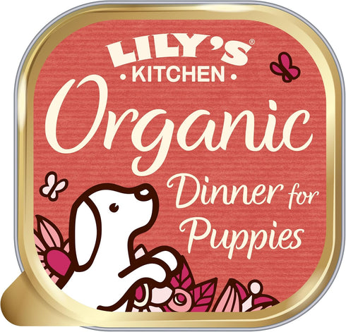 Lily's Kitchen Organic Dinner for Puppies, 150g (Pack of 11)