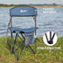 PORTAL Extra Large Quick-Folding Tripod Stool with Backrest - Ideal for Fishing and Camping