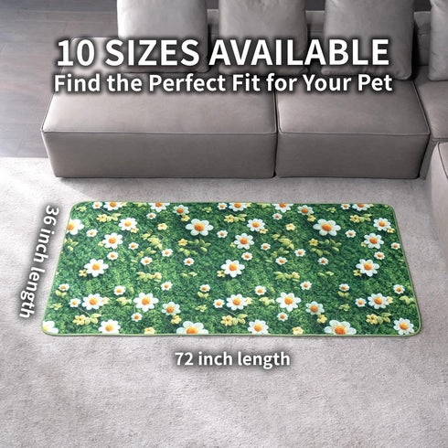 2 Pack 36"x72" Washable Pee Pads for Dogs, Reusable Puppy Potty Training Pads, Ultra-Absorbent Thick Waterproof