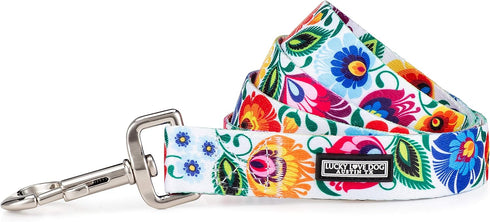 Lucky Love Dog Leash – Soft, Durable, Comfortable Leash with Vibrant Patterns for Small, Medium, Large Dogs – Ladybird,