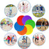 SIFENYU 4.72inch 6inch 9 inch 60 Poly Spots for Gym Floor Poly Spot Markers, Pcs Rubber Floor Dots Non Slip Flat Cones