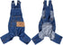 1 Piece of Dog Denim Shirts Puppy Jean Jacket Sling Jumpsuit Costumes Pet Jean Overalls Dog Pants Outfits for Small Puppy Cat Pets (Blue, Small)