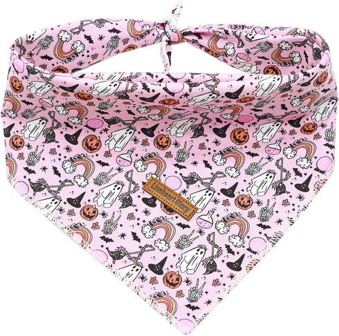 Lionheart Glory Dog Bandana - Halloween Pack, Washable Soft Scarf, Fall Bib