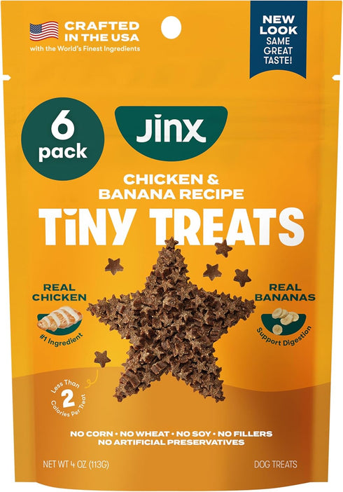 Jinx Chicken & Banana Training Treats for Dogs and Puppies, Low-Calorie, All