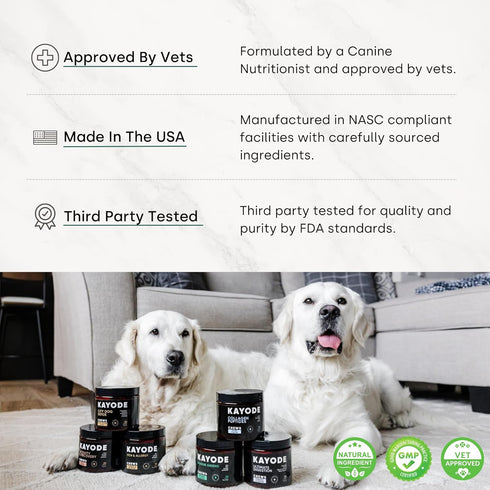 Doggie Greens, Natural Dog Vitamins & Probiotics, 6-in-1 Supplements & Vitamins Chews, Super Greens for Dogs