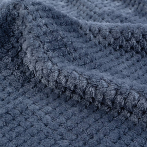 Warm Soft Fuzzy Dog or Cat Blanket, Plush Fleece Throws for Puppy, Kitten, Medium, Large Dogs - Blue (M/32" x 40")