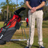 Golf Ball Pouch Tee Holder, Leather Waist Bag, Zippered Golf Accessory Pouch
