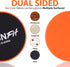 Gliding Discs Core Sliders - Dual Sided Exercise Disc for Smooth Sliding on Carpet and Hardwood Floors (orange)