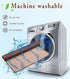 Dogs Cooling Mat, Pet Self Cooling Pad for Summer, Washable Ice Silk Sleep Mat for Large Dogs and Cats (Coffee, Large)
