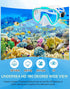 Snorkeling Gear for Adults, 4 in 2 Snorkel Set with Panoramic View Diving Mask, Anti-Fog and Anti-Leak