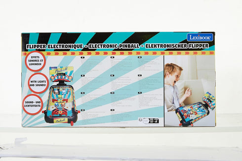 Lexibook Table Electronic Pinball - Action and Reflex Game for Children and Family with LCD Screen