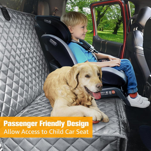 F150/Chevrolet 1500/Ram 1500/GMC 1500, PETICON Dog Car Seat Covers for Truck Ford Silverado Sierra Waterproof Pet Back
