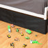 Under Bed Blocker for Pets, Toy Blocker with Black Zip Ties, Under Bed Barrier for Dogs Cats Puppy Furniture (Black,