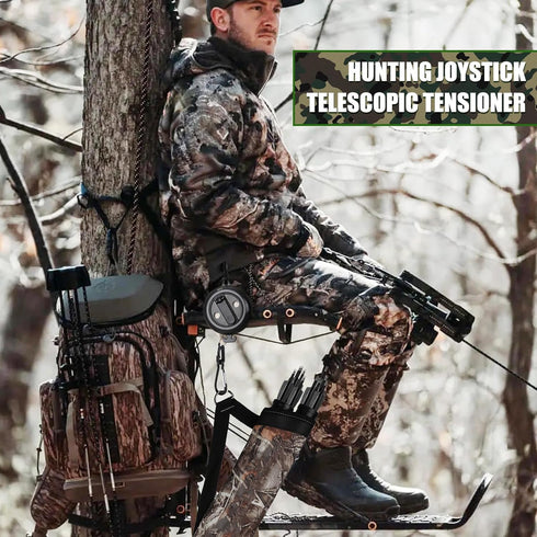 TOBWOLF Treestand Retractable Bow Hoist, 33FT Bow & Gear Hoist for Hunting, 4MM Thickened Rope, Quick & Easy Treestand