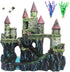 PINVNBY Aquarium Resin Castle Decoration, Fish Tank Driftwood Castle Hideouts, Red