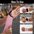 WTYPOPK 2 Wrist Straps for Weightlifting, Pair Gym Pink Lifting Straps with Neoprene Padded Wrist Cushion, Weight