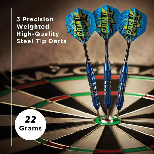 Viper Comix Steel Tip Darts, 22 Grams, High-Quality Game Equipment