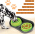 Non-Skid Pet Bowl Tray - with 2 Slow Down Bowls Set - for Small to Medium Dogs - Protects Floor from Food and Water