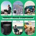 Cnyrbt Portable Camping Toilet with Lid,Portable Folding Toilet Travel Portable Potty for Adult Camping, Hiking, Car