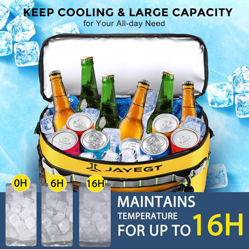 Kayak Cooler Behind Seat, Waterproof Bag Compatible with Lawn-Chair Seat, Portable Ice Chest for Fishing, Beach, Travel