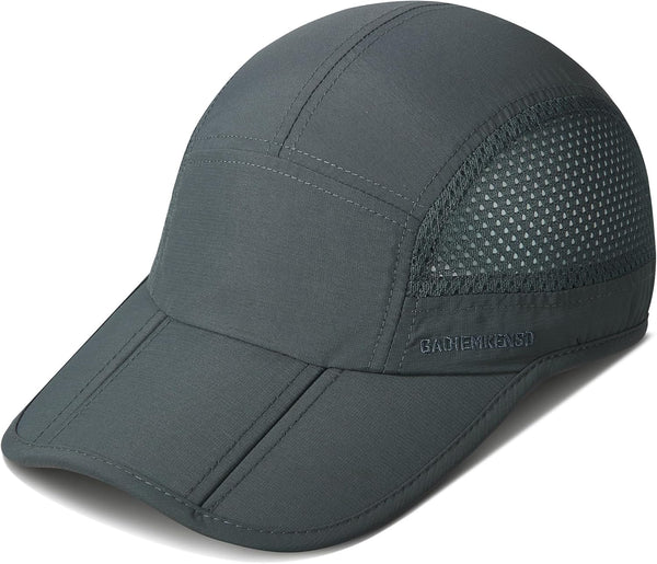 GADIEMKENSD Men's Folding Outdoor Hat, Long Brim with UPF 50+ Sun Protection