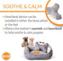K&H Pet Products Mother's Heartbeat Heated Dog Bed with Bone Pillow, Gray 13 X 16 Inches, Puppy Essential