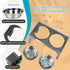 Niubya Elevated Dog Bowls with 2 Stainless Steel Bowls, Raised Bowl Adjusts to 5 Heights for Small Medium and Large Dogs