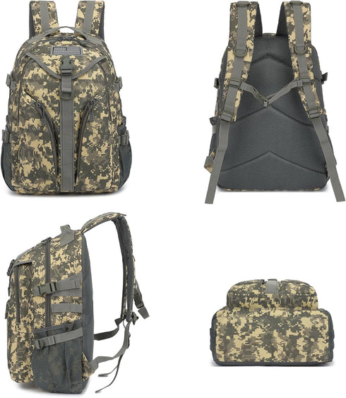 Tactical Backpack for Boys, School Backpacks for Mens College, Bookbags for Kids Teens Adults Camping Hiking Traveling