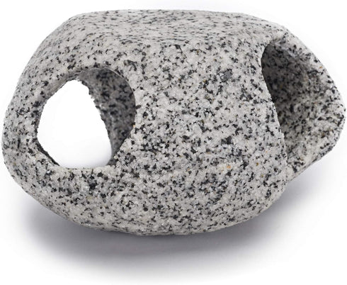 Penn-Plax Deco-Replicas Granite Aquarium Ornament & Hideaway - Small Size, White