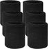 AIJOJUMY 6Pcs Sports Wrist Sweat Bands for Men & Women,3.15/8cm, Absorbent Wristbands Sweatbands