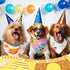 Huhumy 100 Summer Pcs Donut Dog Bandanas Bulk Pet Bibs Colorful Triangle Scarf Donut Pet Bandanas for Medium Large Dogs
