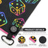 Magnetic Golf Towel for Men Women | Microfiber Towel with Waffle Texture | Strong Hold to Metal Objects (Black Rainbow