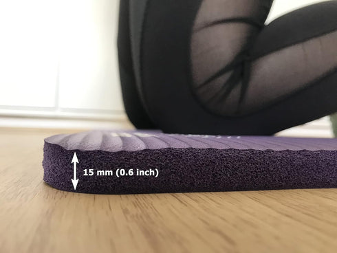 Yoga Knee Pad | 0.6 Inch Thick Cushion for Pilates, Elbows, Forearms & Wrists Workout