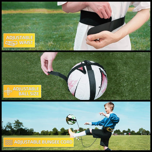 Sportout Soccer/Volleyball Training Aid, Solo Soccer Trainer with Adjustable Waist Belt for Kids Adults, Perfect Gift