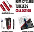 KOM Cycling Tubeless Tire Repair Kit for Bikes - 8 Colors! Fixes Mountain & Road Bicycle Tire Punctures