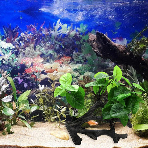 NIHUIFA Fishtank Artificial Plant Landscape Fish Tanks Decorations for Aquariums Terrarium Shrimp Ornaments Habitat