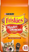 Friskies Dry Cat Food, Tenders and Crunchy Combo, Chicken, Beef, Carrots and Green Beans, 3.15 lb Bag