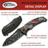 SZCO Supplies 8.5” Jack Of Hearts Skull Liner Lock EDC Folding Knife With Pocket Clip