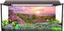 AWERT 72x24 inches Spring Cherry Blossom Terrarium Background Pink Flower Tree Sunset Floral Aquarium Background Vinyl Background