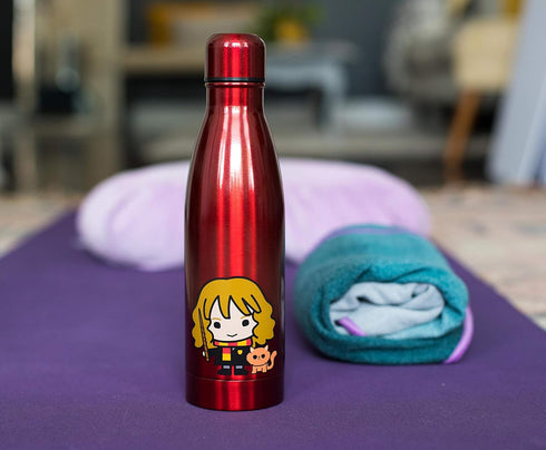 Harry Potter Hermione Aluminum Sleek Insulated 16 Ounce Water Bottle for Kids - Leakproof & Sweat Proof
